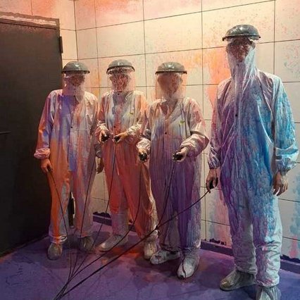 Schüler im Escape-Room